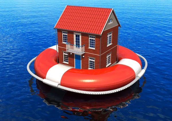 Rescue of real estate concept — Stock Photo, Image