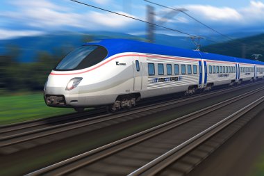 Hareket Bulanıklığı ile modern yüksek hızlı tren