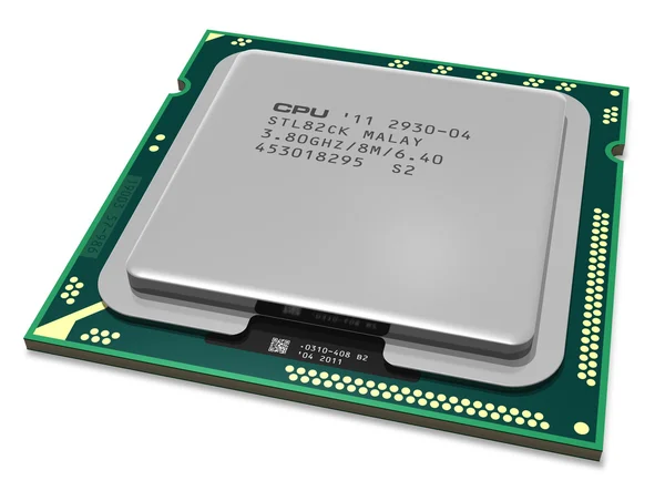 Nowoczesny procesor wielordzeniowy — Zdjęcie stockowe