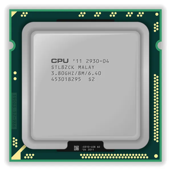 CPU multicore moderna — Archivo Imágenes Vectoriales
