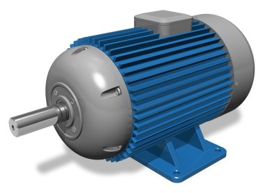 Industrial electric motor clipart