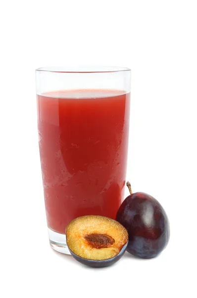 Plums juice — Stock Photo, Image