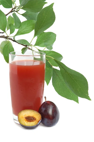 Plums juice — Stock Photo, Image