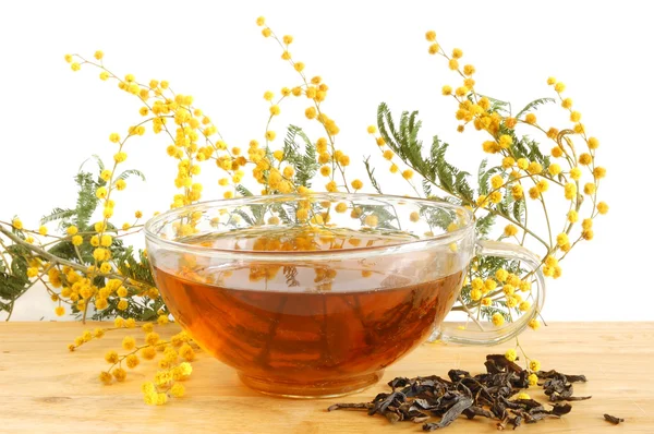 Желтый чай — стоковое фото