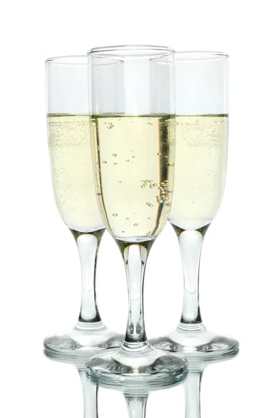 Flauti Champagne — Foto Stock