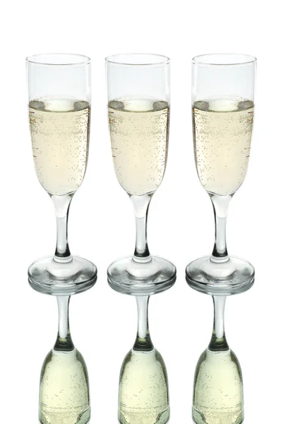 Flauti Champagne — Foto Stock