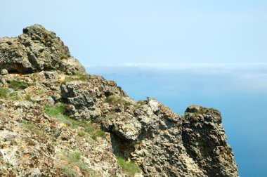 güzel rock ve Deniz Manzaralı