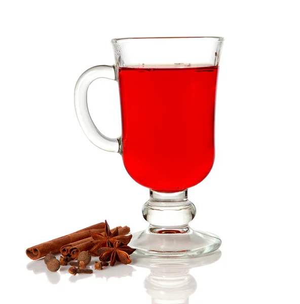 Mulled wine and spice — Stock Photo, Image
