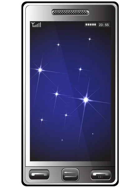 Telefon ve yıldız — Stok fotoğraf
