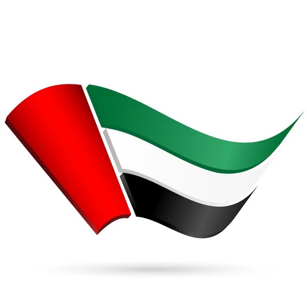 阿拉伯联合酋长国的国旗 — 图库矢量图片#