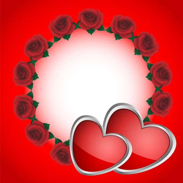 Bague de roses — Image vectorielle