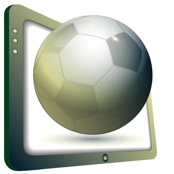 Τηλεόραση και ποδόσφαιρο — Διανυσματικό Αρχείο