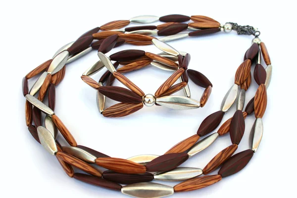 Necklace and bracelet — Stock Photo, Image