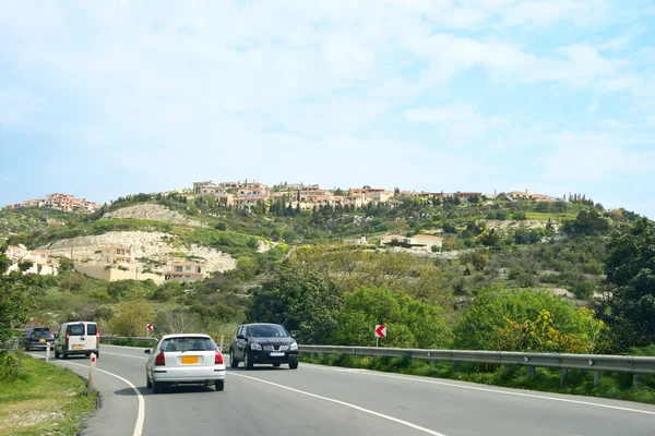 Droga na Cyprze — Zdjęcie stockowe