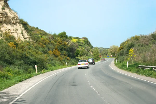 Kıbrıs'ta yol — Stok fotoğraf