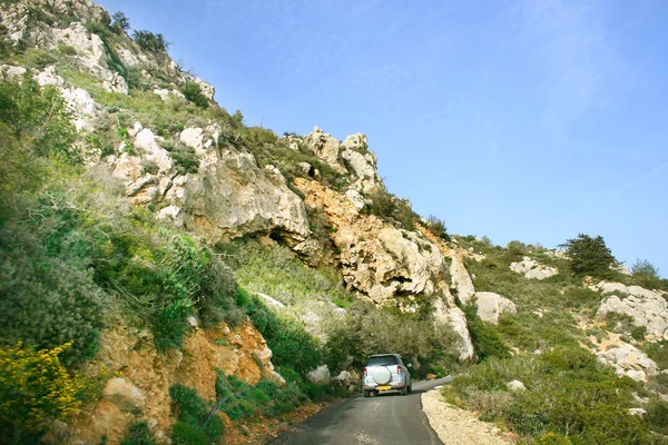 Droga na Cyprze. — Zdjęcie stockowe