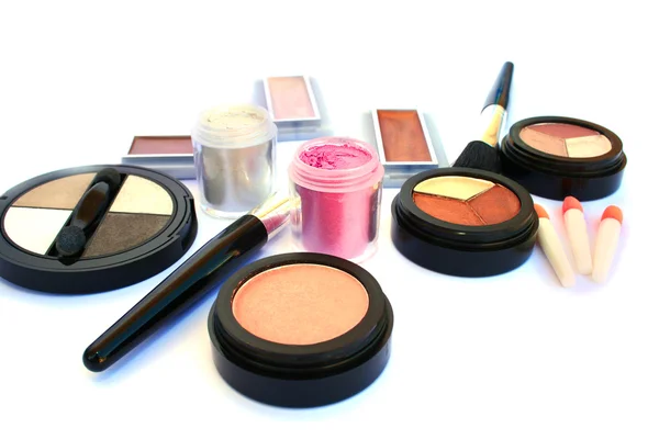 Makeup Collection Isolated White Background — Stock Photo, Image