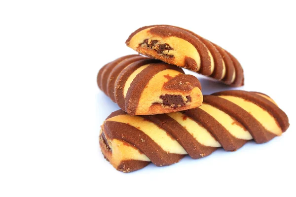 Cookies Isolés Sur Fond Blanc — Photo