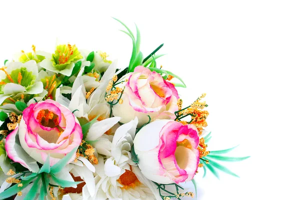 Kolorowe Kwiaty Izolowane Białym Tle — Zdjęcie stockowe