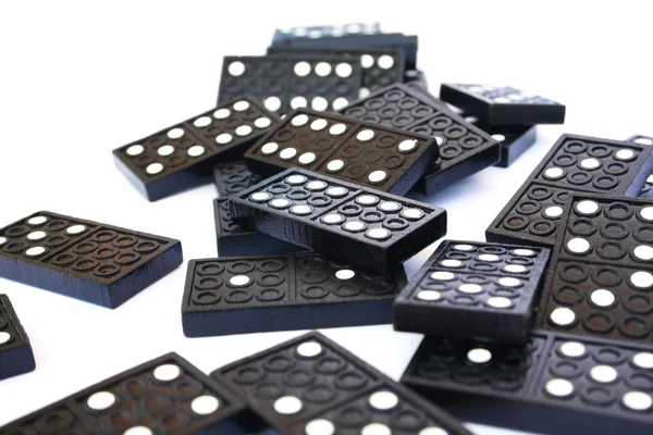 Domino Izolované Bílém Pozadí — Stock fotografie