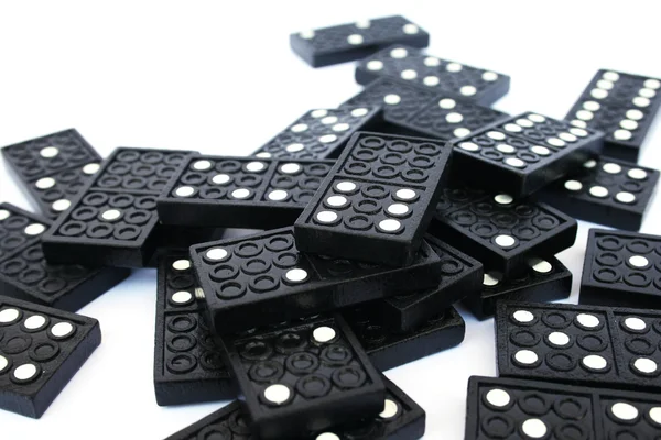 Domino Izolované Bílém Pozadí — Stock fotografie