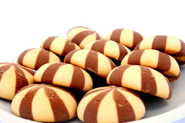 Kekse Teller Isoliert Auf Weißem Hintergrund — Stockfoto