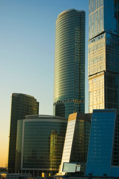 Skyscrapers at sunset — Stock Photo, Image