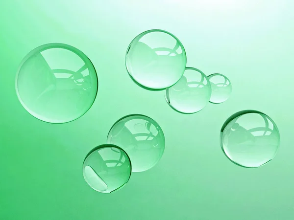 Transparent water drops — Stock Photo, Image