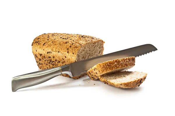 Chutné Čerstvé Doma Vyrobené Celozrnný Chléb — Stock fotografie