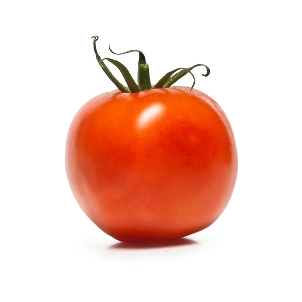 Färsk Tomat Isolerade Över Vita — Stockfoto
