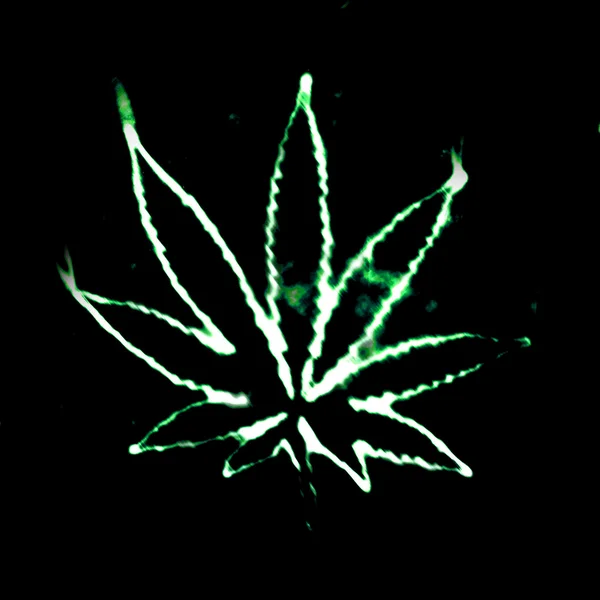 Marijuana na fumaça — Fotografia de Stock