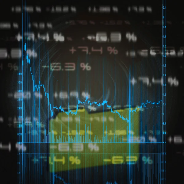 Stock market chart — Stock Photo, Image