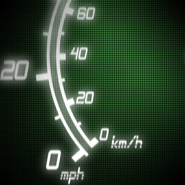 미래 지향적인 속도계의 부분 — 스톡 사진