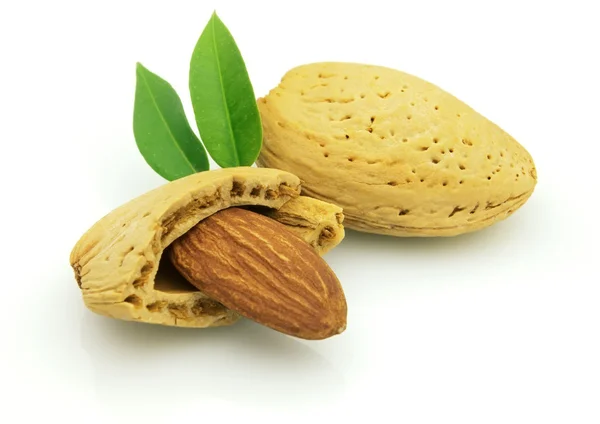 Cut almond — Stock Photo, Image