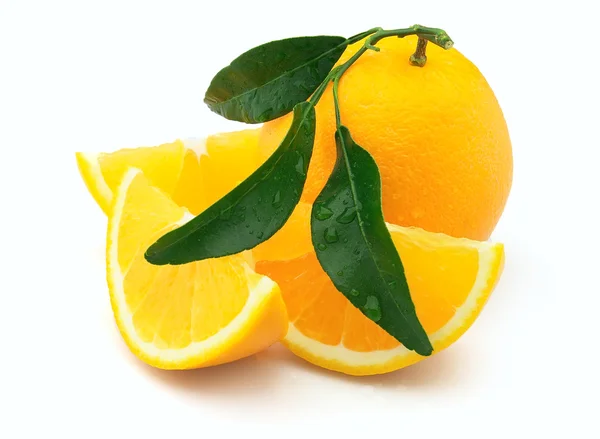 Oranžová s plátky — Stock fotografie