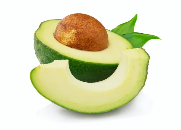 Avocado with leaves — Stock Photo, Image