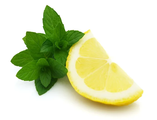 Fresh Mint Slice Lemon — Stockfoto