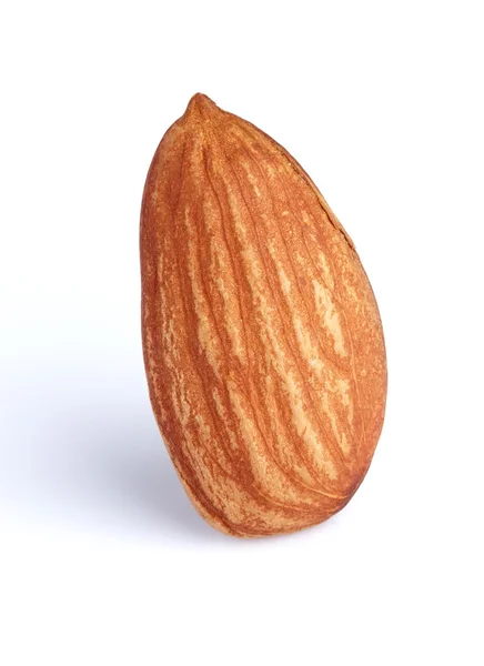 Almond on a white background — Stock Photo, Image