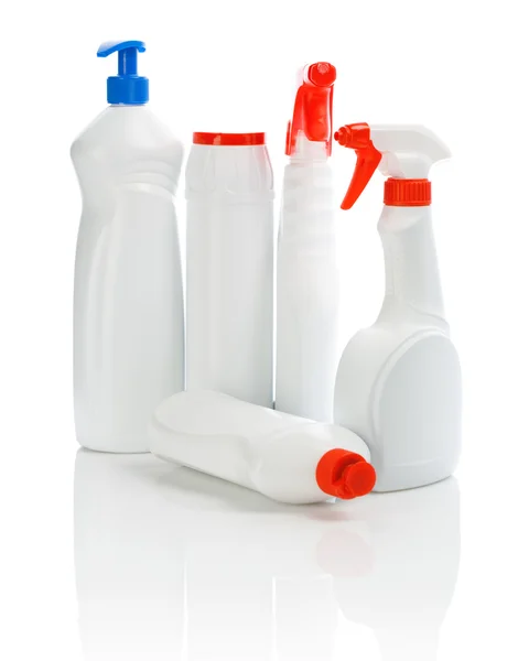 Produtos de limpeza isolados — Fotografia de Stock