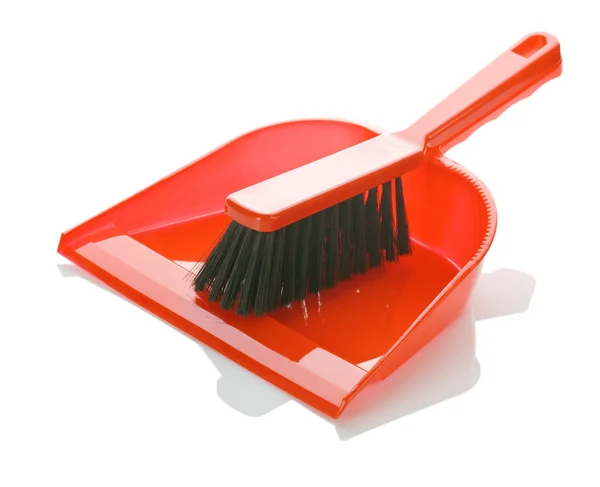 Dustpan with brush on it — Stock Photo, Image