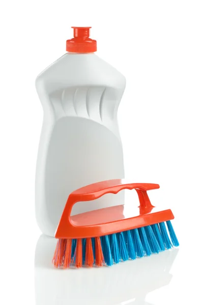 Cepillo con detergente —  Fotos de Stock