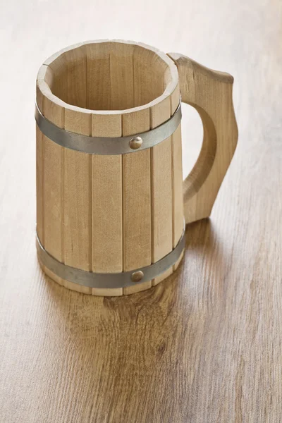 木製マグカップ — ストック写真
