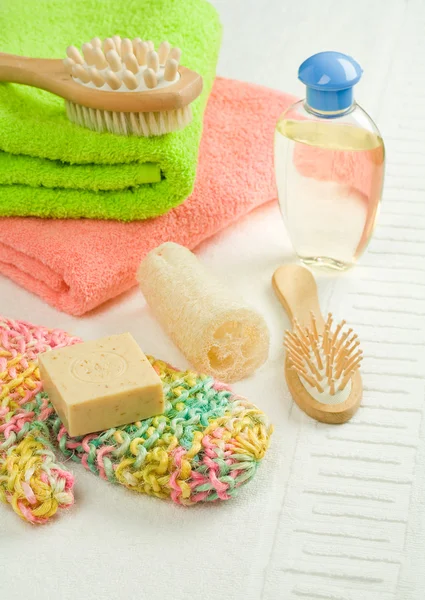 Composition of bath accesories — Stock Photo, Image