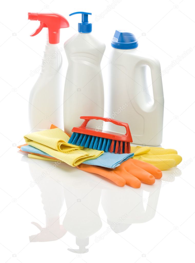 Collection of objects for cleaning