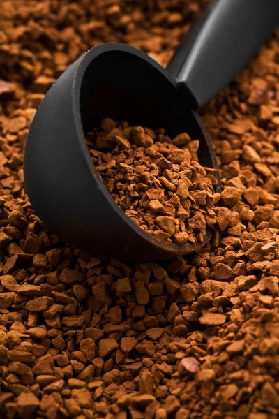 stock image Background of instant coffe with spoon