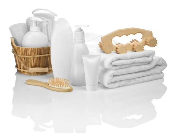 Big composition of objects for bathing — Stock Photo, Image
