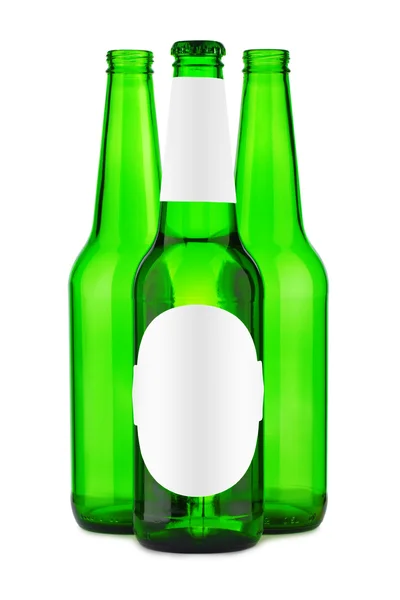 Μπουκάλι μπύρας με ετικέτα — Φωτογραφία Αρχείου