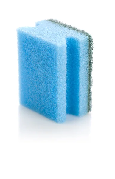 Esponja azul isolada — Fotografia de Stock