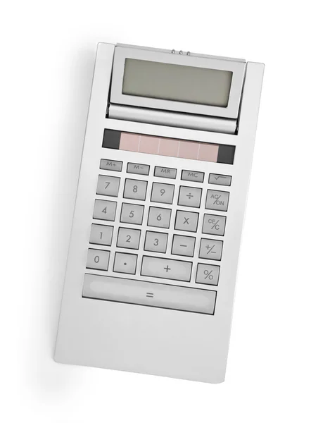 Калькулятор изолирован на белом — стоковое фото