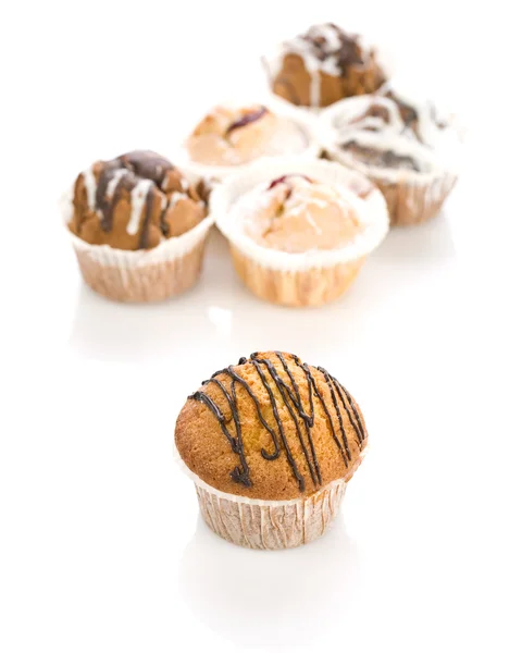 Muffins isoliert — Stockfoto